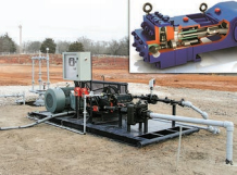 Fig. 9. Ultra-Flo system with a T-Series diaphragm pump (inset).